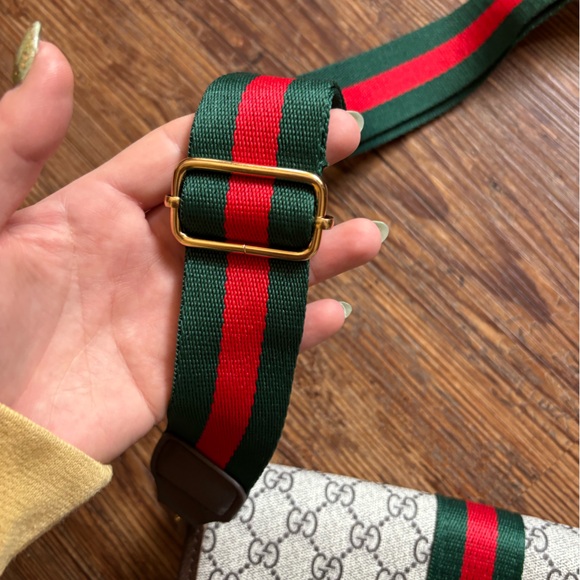 Inspired Designer Ophidia Beige and Brown Shoulder Bag - Picture 5 of 14